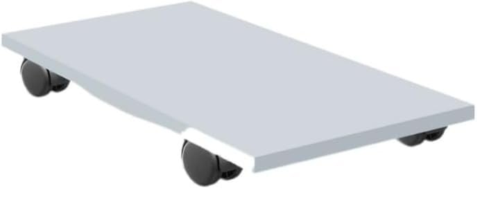 Suporte De Gabinete Computador Cpu Com Rodas Em Mdf(Suporte 1,Branco)