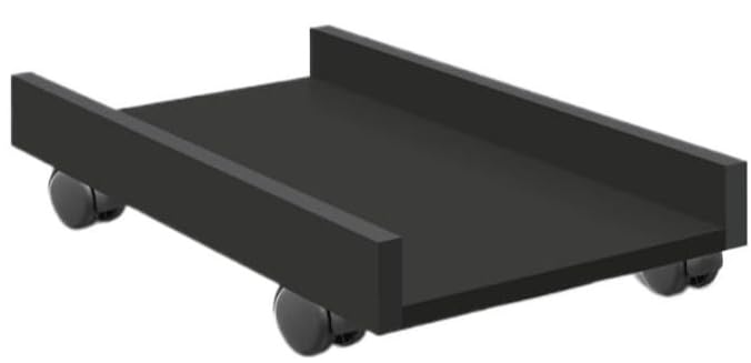 Suporte De Gabinete Computador Cpu Com Rodas Em Mdf(Suporte 2,Preto) |
