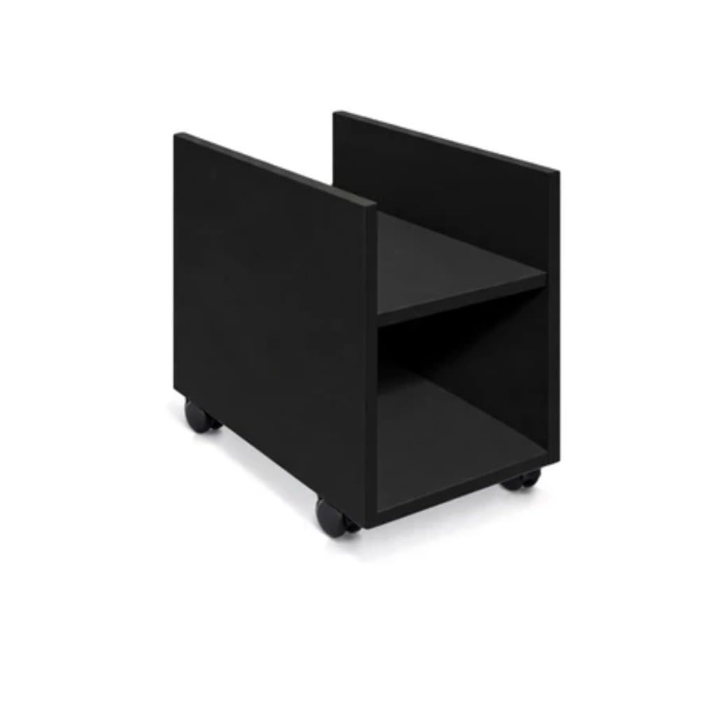Suporte De Gabinete Computador Cpu Com Rodas Em Mdf(Suporte 3,Preto) |