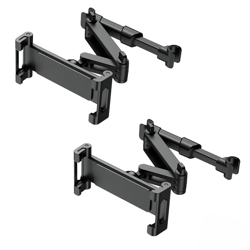 Suporte Veicular para Celular e Tablet Banco Traseiro Dobrável Extensível, Ajustável para Encosto de Cabeça(2 PEÇAS)