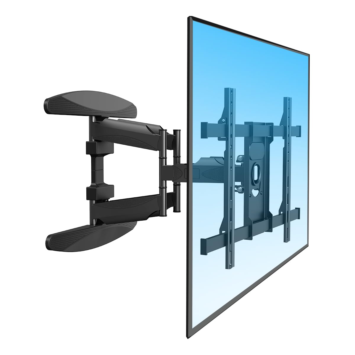 Suporte TV Articulado Parede 40-86 Polegadas, Ajuste Ângulo ±45° Suporta 75kg Articulado com Braço Extensível para Parede de Concreto, Tijolo e Madeira