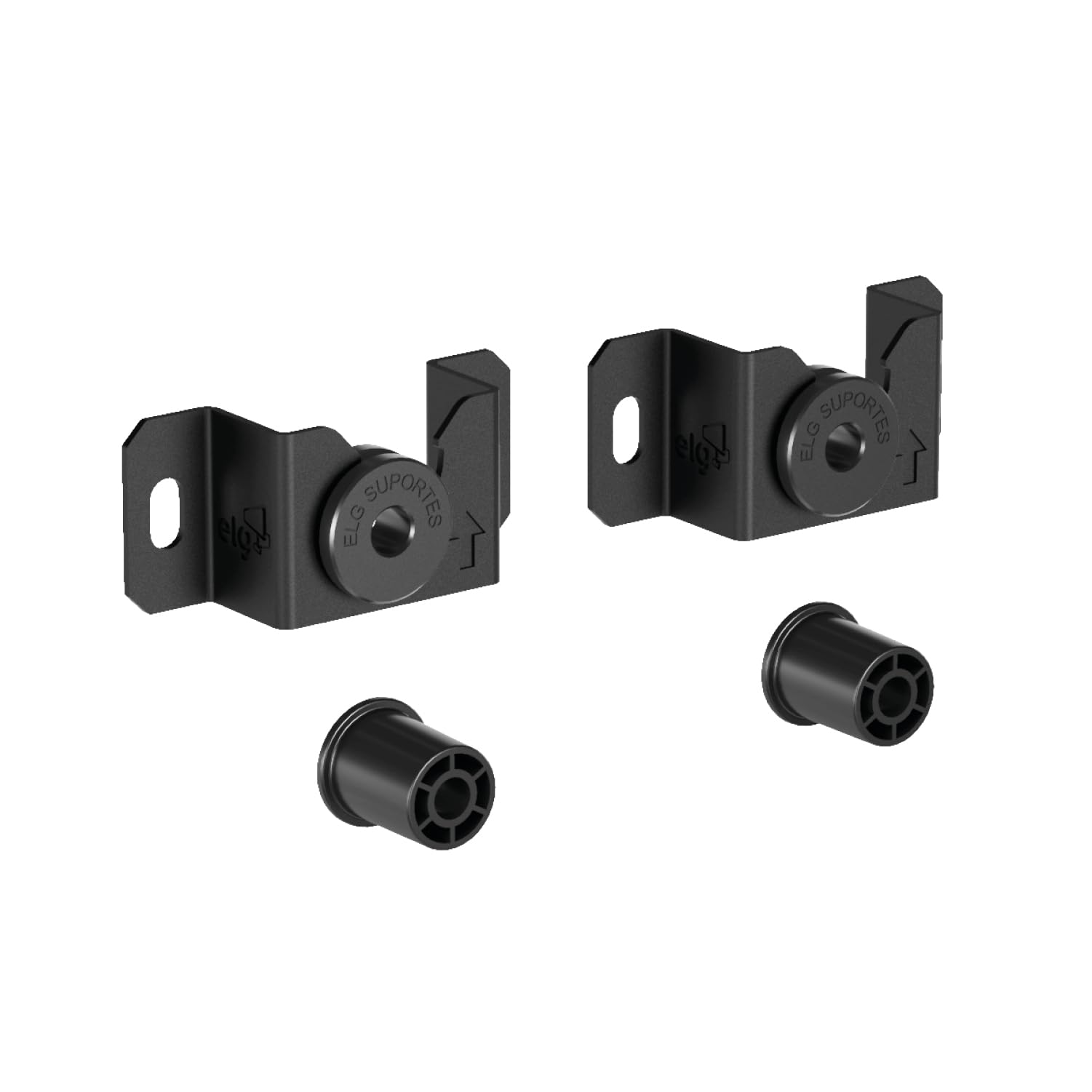 Suporte Fixo Universal de Parede, Capacidade até 100 kg Padrão VESA 75x75 a 800x400mm, TVs 14" a 100", Preto, UNI100, ELG