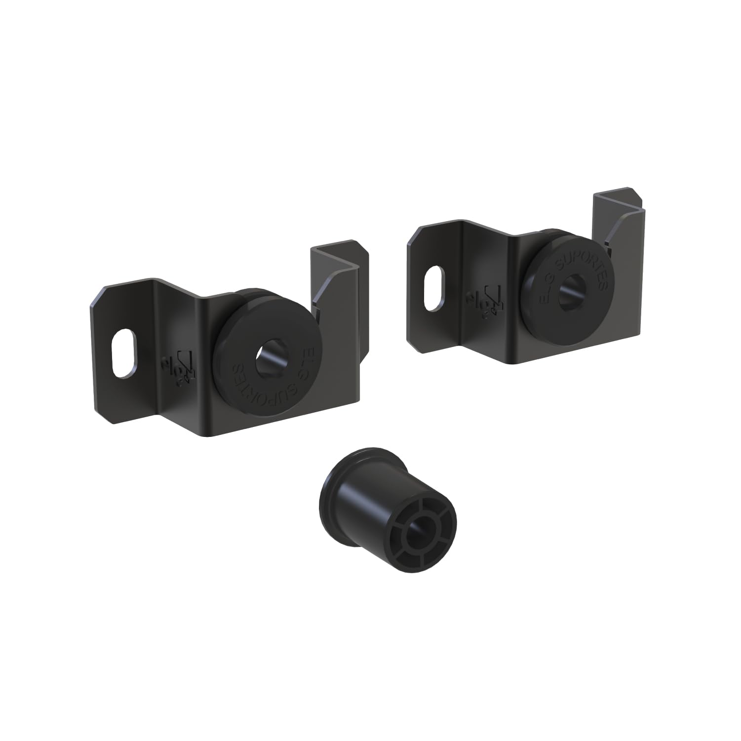 Suporte Fixo Universal de Parede, Capacidade até 100 kg, Padrão VESA mínimo 75x75mm (Horizontal x Vertical), TVs 14" a 100", Preto, UNI88, ELG