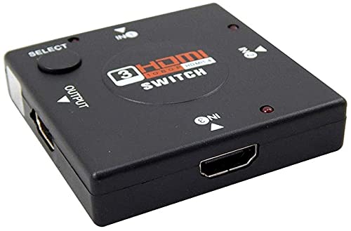 Aquiébarato Chaveador Seletor Hub Switch Hdmi 3x1 Divisor 3 Portas 1080p