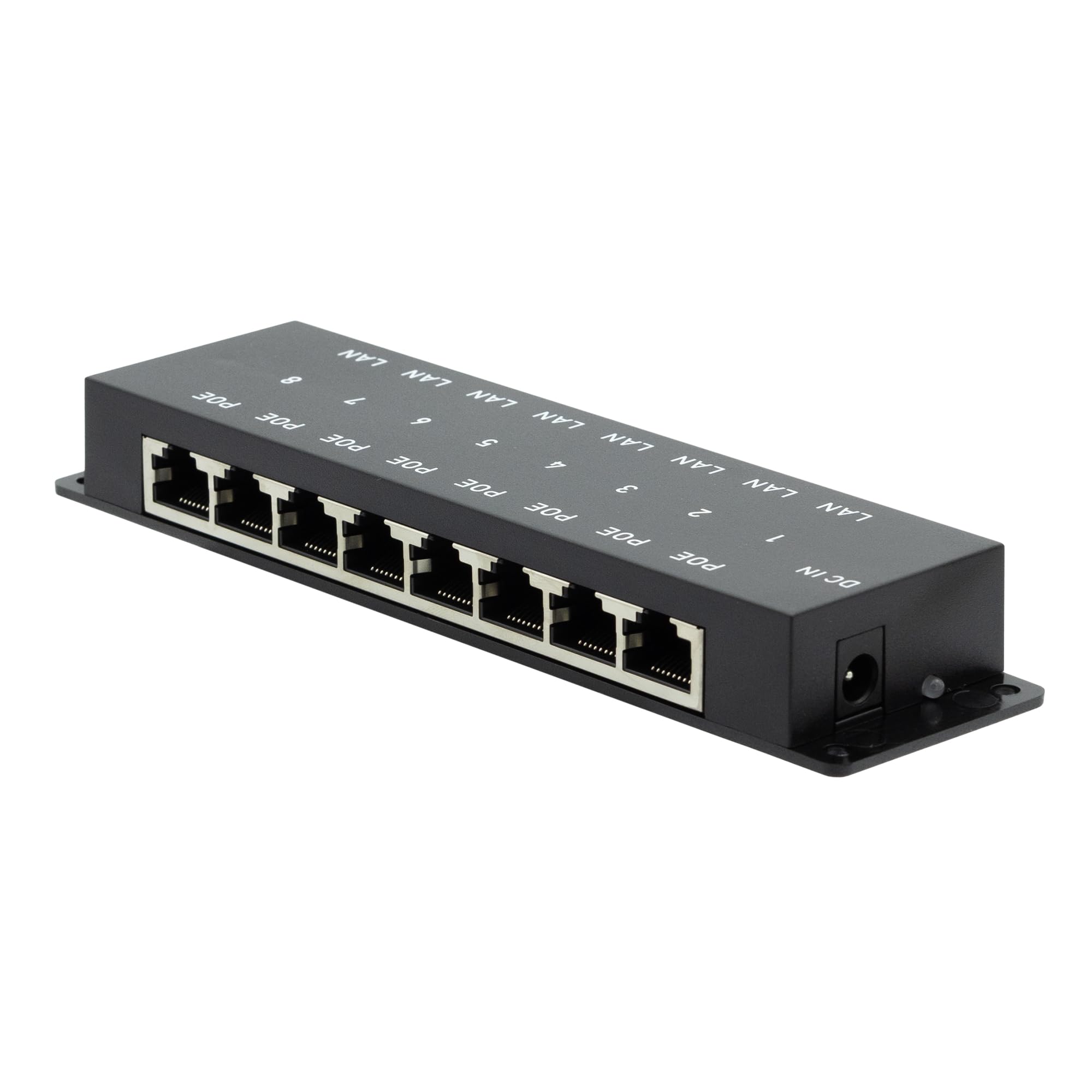 PoE Texas Injetor Midspan Passivo de 8 Portas: Compatível com Dispositivos Ieee 802.3Af Power Over Ethernet, Incluindo Telefones, Câmeras, Pontos de Acesso Wi-Fi e Muito Mais Ws Poe 8 48V120W