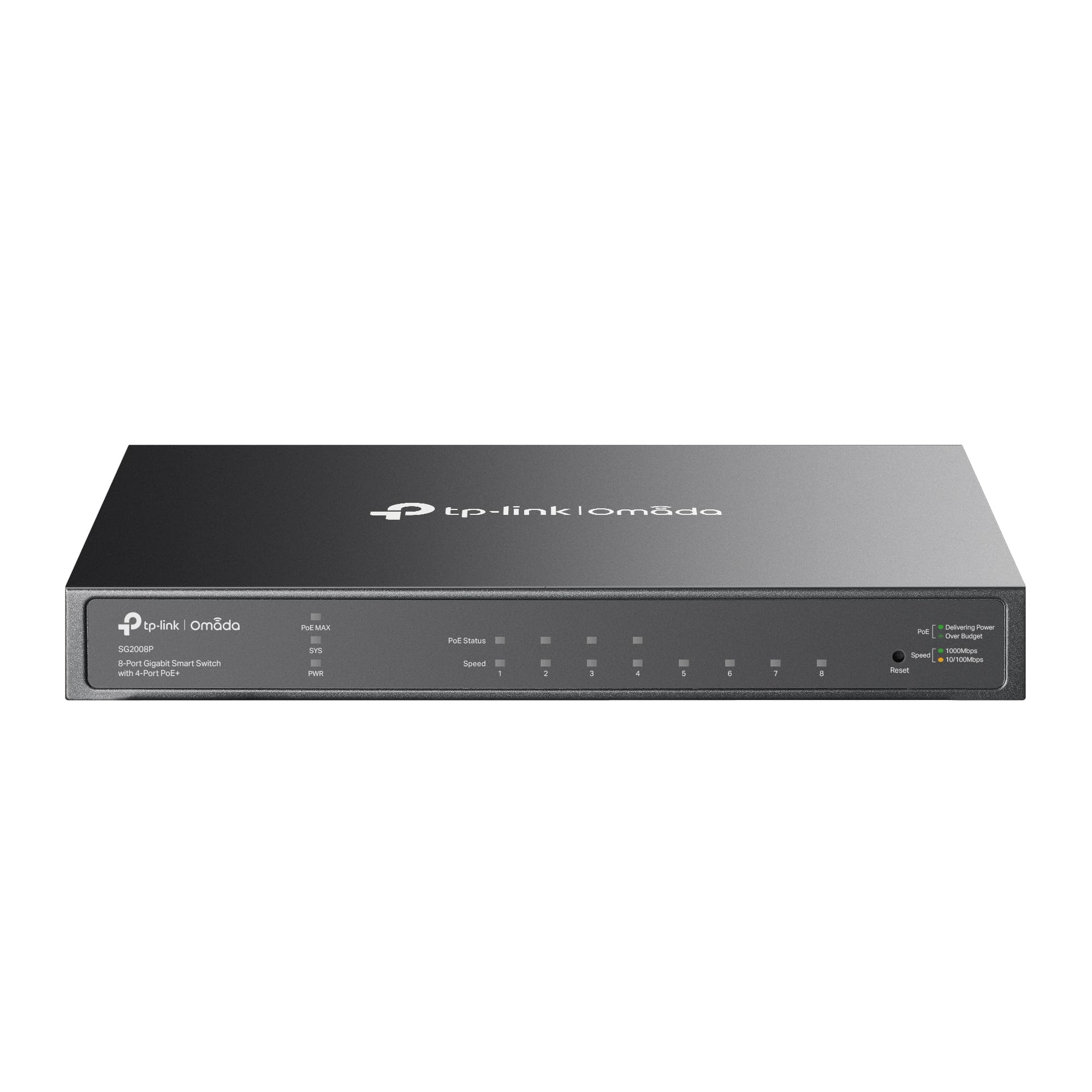 TP-Link TL-SG2008P | Jetstream 8 Port Gigabit Smart Managed PoE Switch | 4 PoE+ Port @62W | Omada SDN Integrated | PoE Recovery | IPv6 | Static Routing | L2/L3/L4 QoS |Limited Lifetime Protection