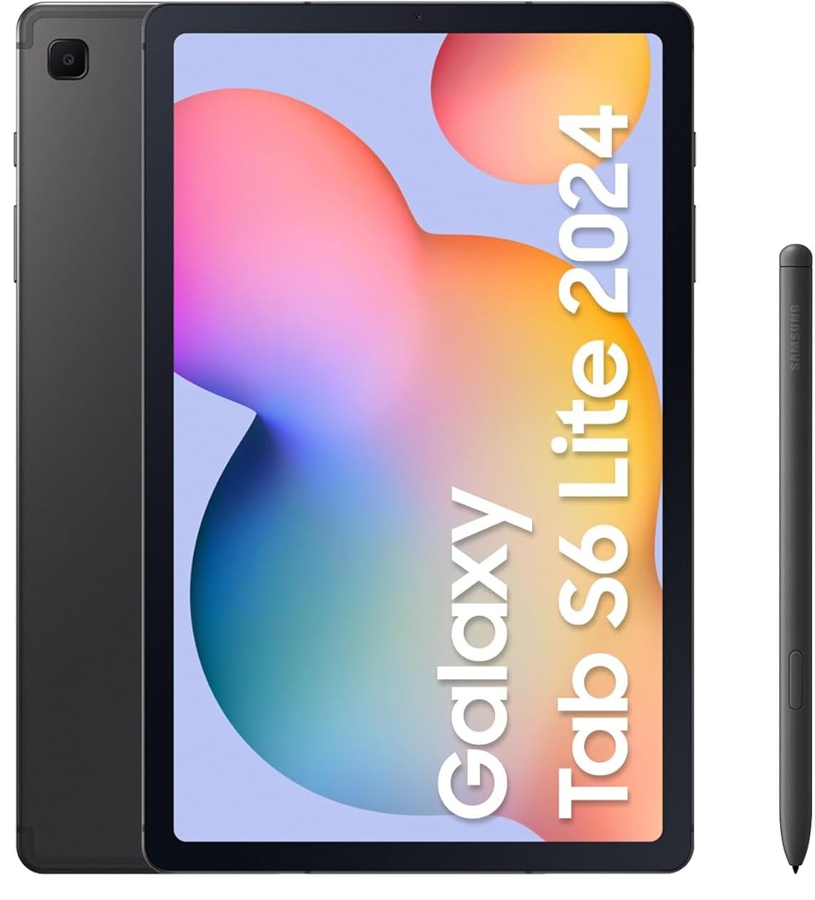 Samsung Galaxy Tab S6 Lite 2024 WiFi modelo 10,4 polegadas (sem chamadas ou texto) versão região latina com S Pen 7040 mAh 8MP (cinza Oxford SM-P620NZAETPA, 128 GB + 4 GB)