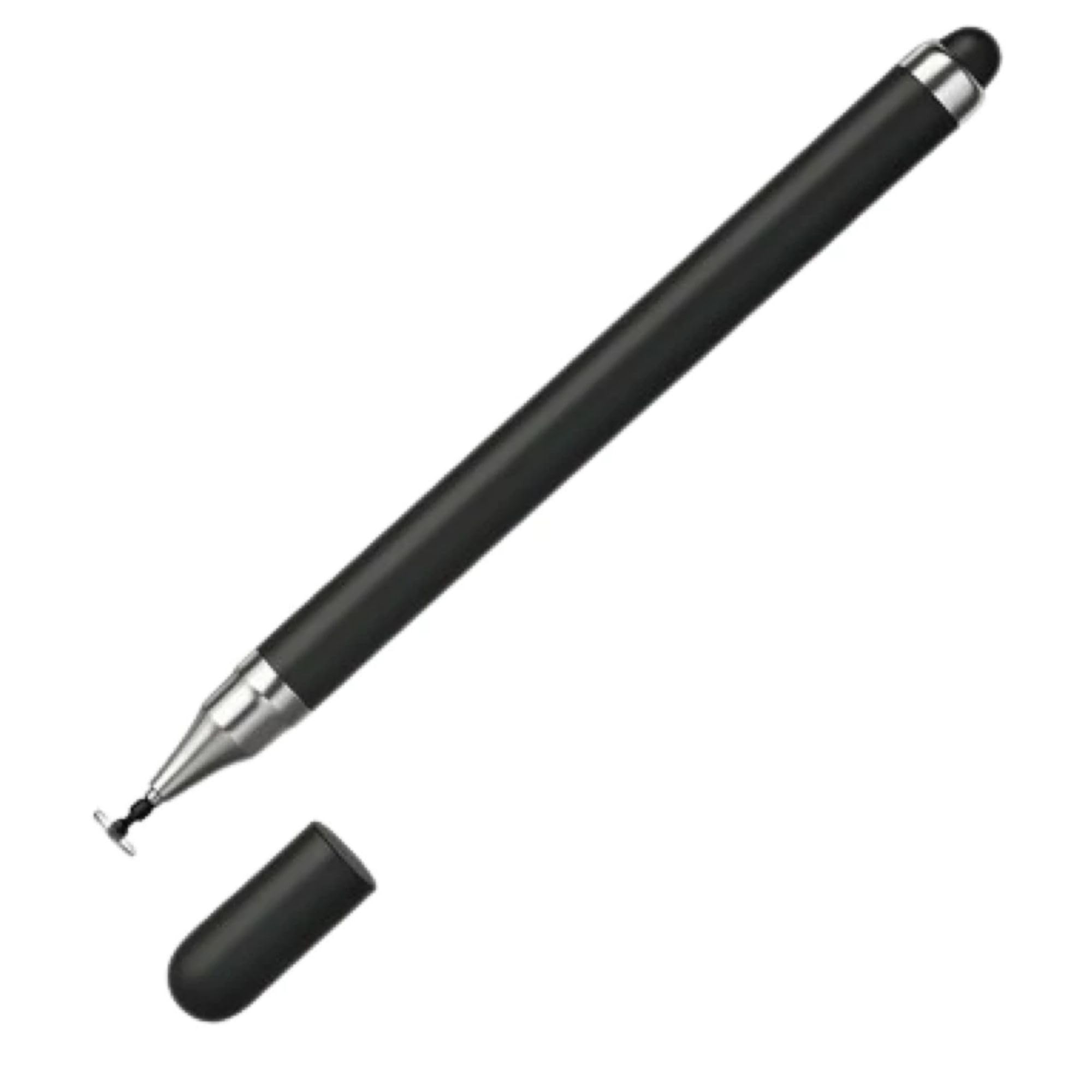 Caneta Stylus Capacitiva 2 em 1 Universal para Telas Touch Tablets, Smartphones e Notebooks Compatível com Apple, Samsung, Xiaomi, Motorola sem Bateria, sem Bluetooth Alta Precisão