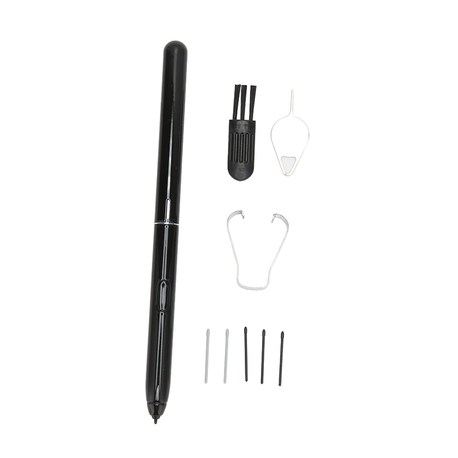 AMONIDA Caneta Stylus de Alta Sensibilidade Com 5 Pontas Substituíveis para Tab S4 SM T835 SM T830 Tablet Caneta Digital de Plástico Durável (Preto)