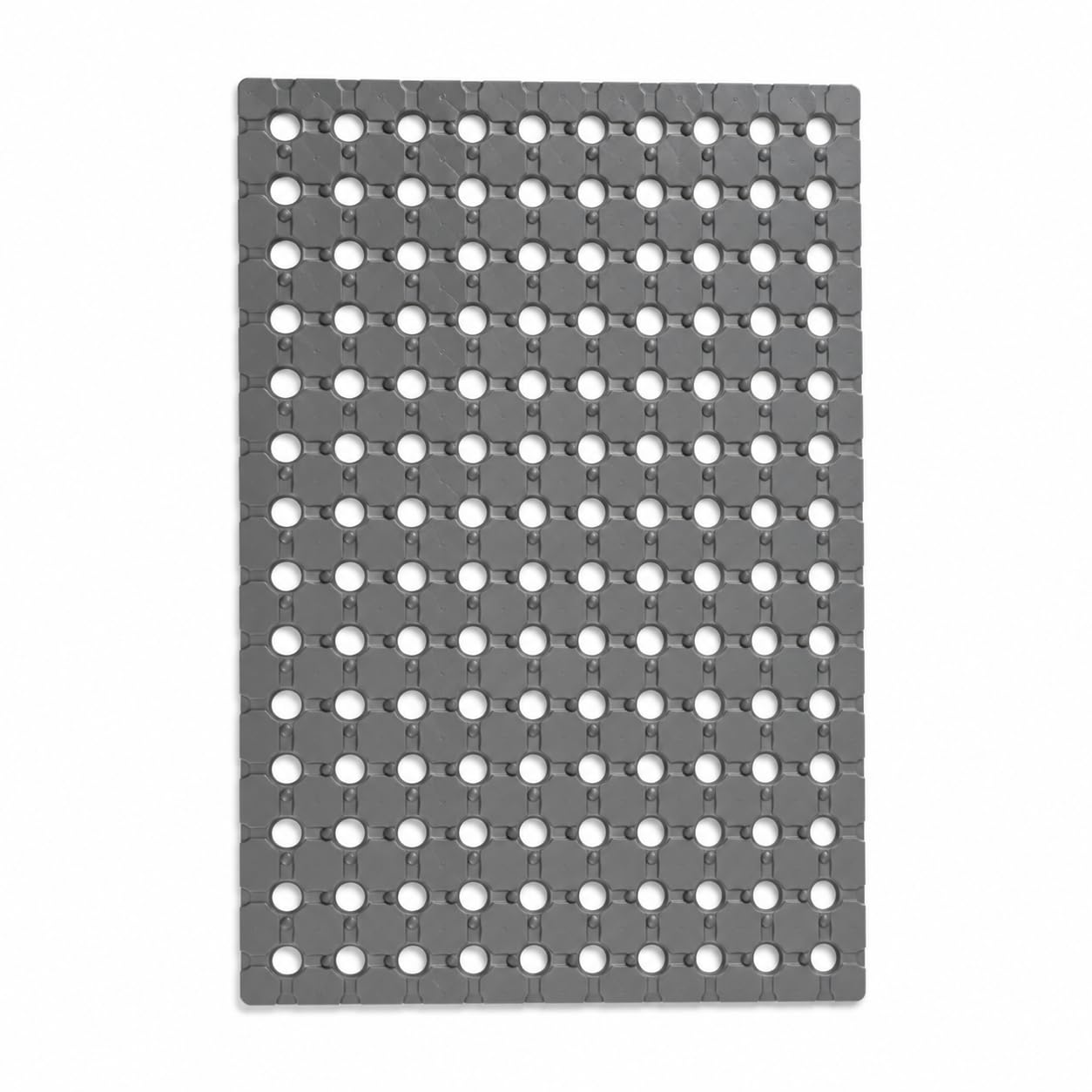 Tapete Antiderrapante para Box Banheiro 35x70 Segurança Idosos (Cinza)