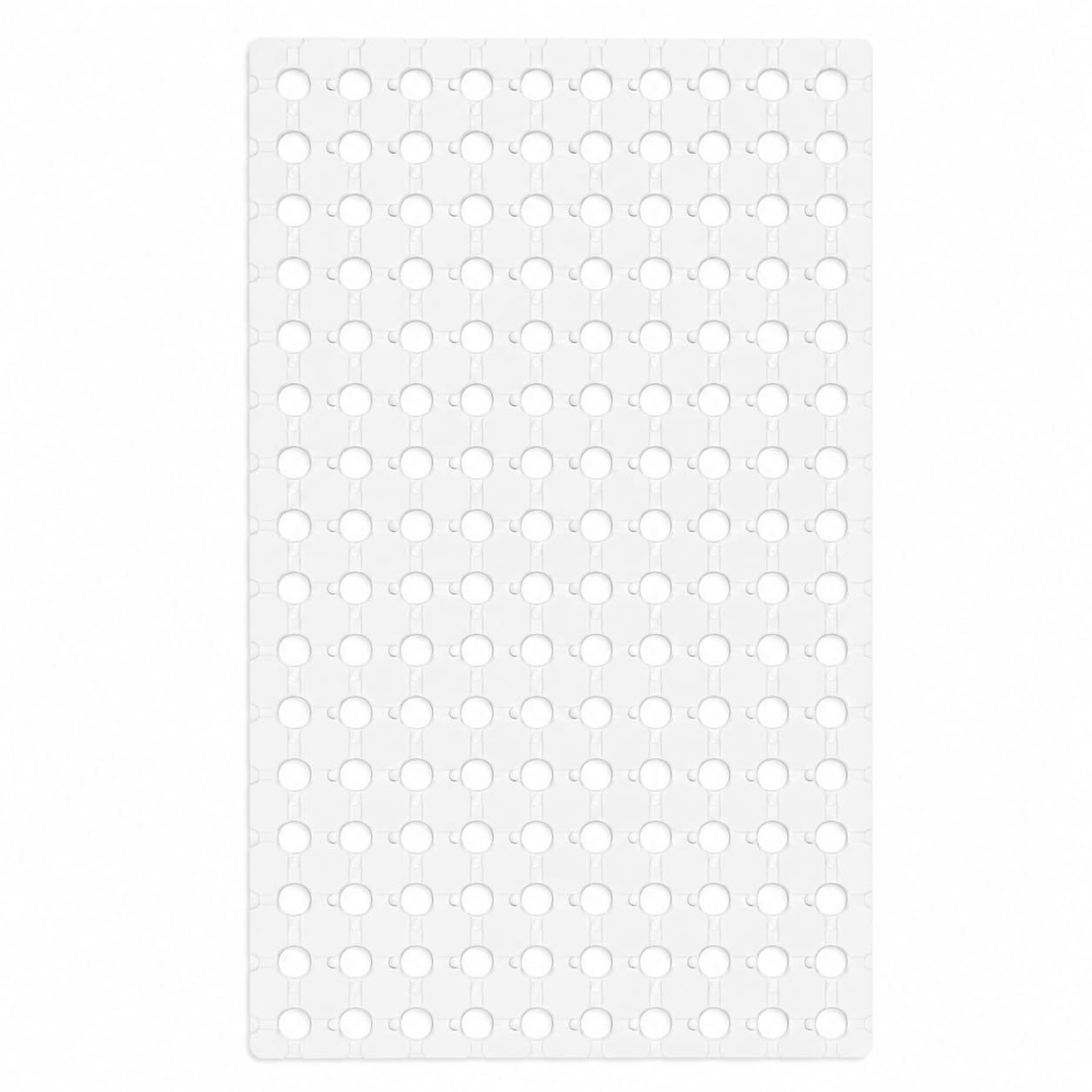 Tapete Antiderrapante para Box Banheiro 35x70 Segurança Idosos (Branco)