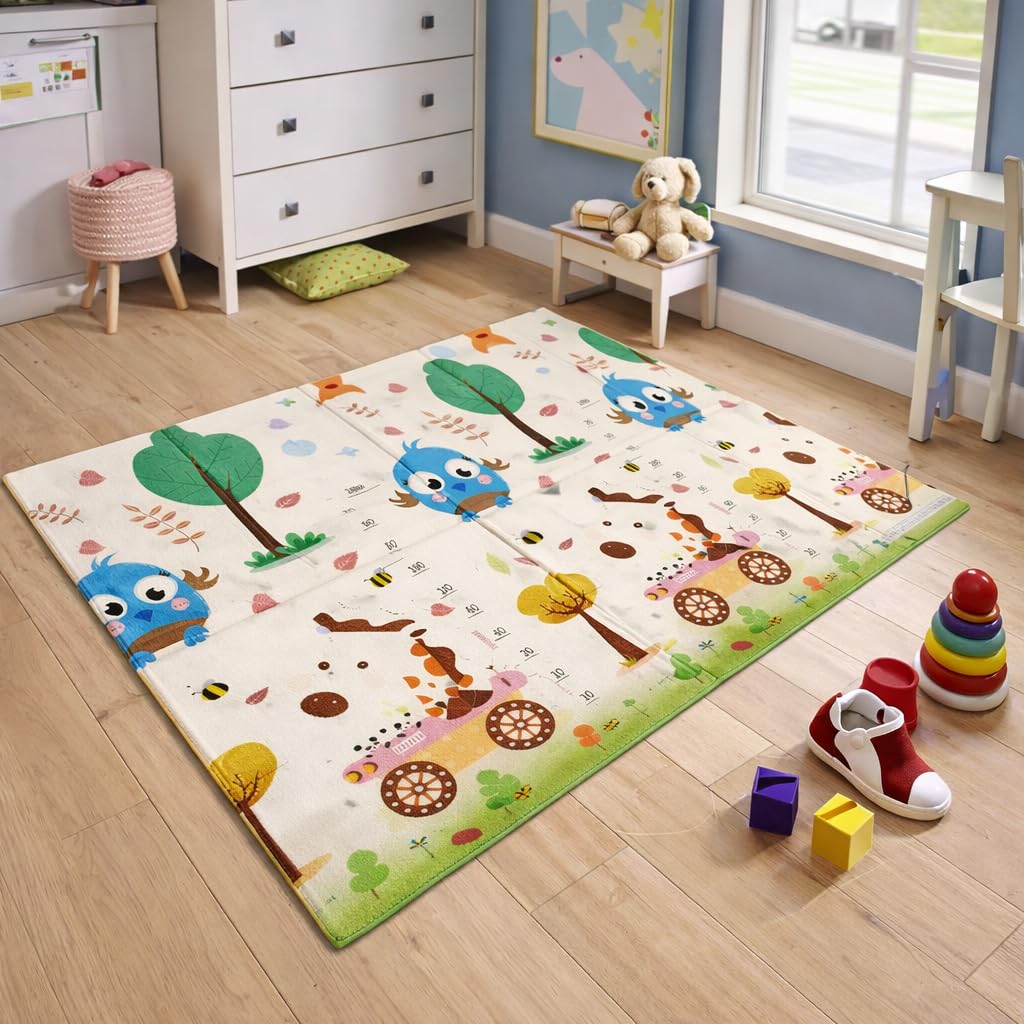 Tapete de atividades Dobrável Bebê Petbuco Tatame Infantil Portátil 194x148x1cm