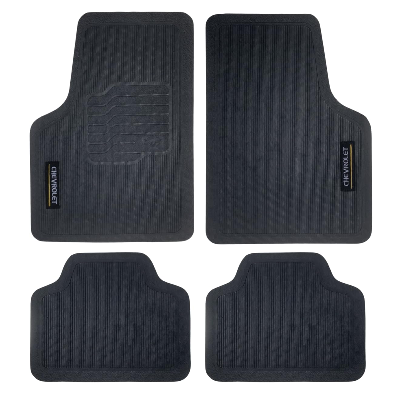 Best Car Tapete Emborrachado para, Preto, Borracha, 60x43cm, Resistente ao Deslizamento, Impermeável, com Logo Bordado, Universal (SPIN (2013-2025))