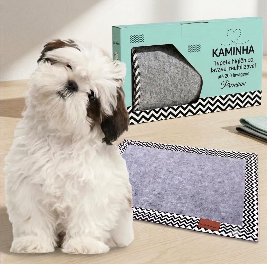 Tapete Higiênico lavavel reultilizavel até 200 lagavens Premium para cachorrinhos mini e pequenos até 10 kg tapetinho de 67x47cm ideal para apartamentos e casas