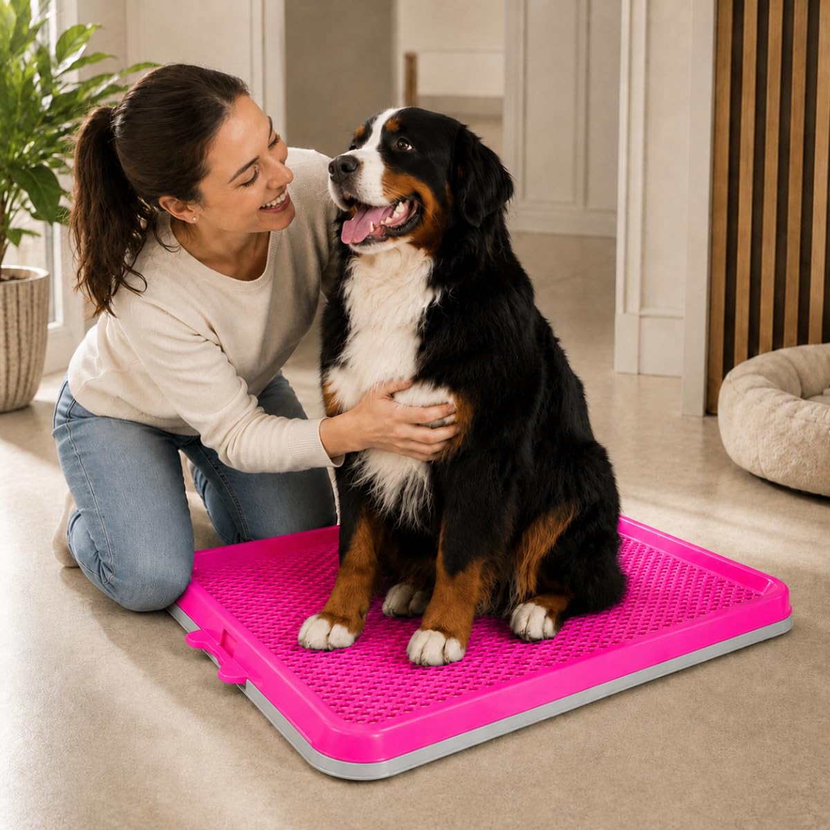 Tapete Sanitário Pet Para Cachorro Premium Grade Removível Banheiro Pipi | Xixi Dog Bandeja Lavável para Tapete Higiênico,Treinamento de Cães