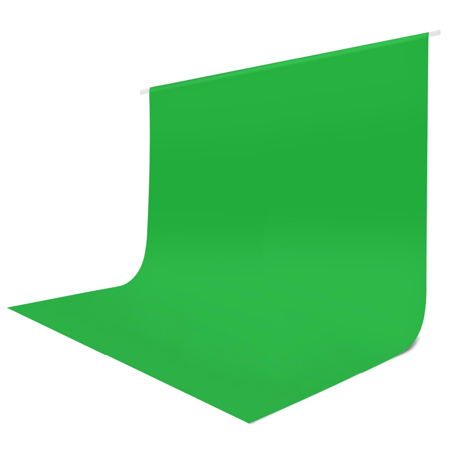 Pano de fundo de tela verde 3 x 3 m, fundo de tela verde Chroma Key para streaming de zoom, cortina de pano de fundo de foto para fotografia, tecido de poliéster grosso para vídeo de sessão de fotos