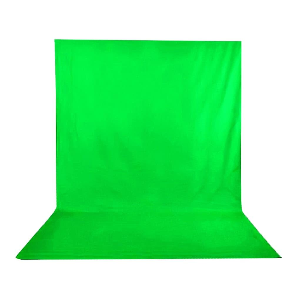 Tecido Chroma Key Fundo Infinito Verde Limão 1,90 x 3,00 mts | Acabamento