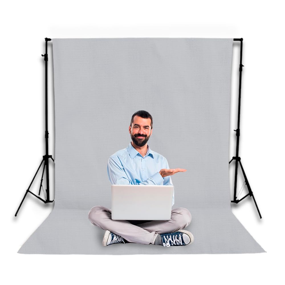 Tecido Fundo Infinito Fotográfico Chroma Key, Cinza Claro, 1,90x3,00m