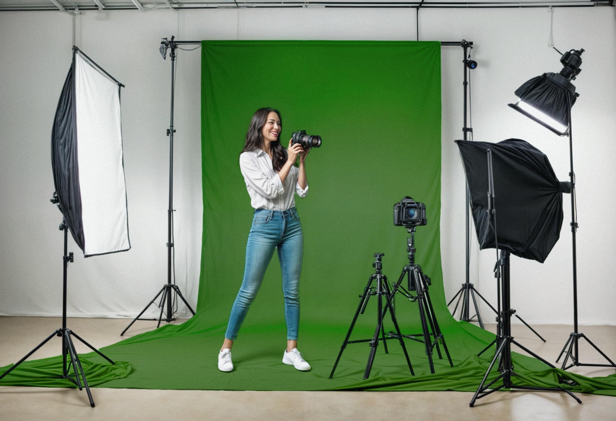 Tecido Fundo Infinito Fotográfico Chroma Key Verde Bandeira 1,90x3,00m