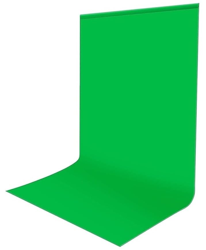 Fundo de tela verde de 1,8 x 2,7 m, pano de fundo de tela verde pequena dobrável premium, tecido pantalla verde, tela de fundo portátil para criador de conteúdo para streaming de estúdio, cabine de