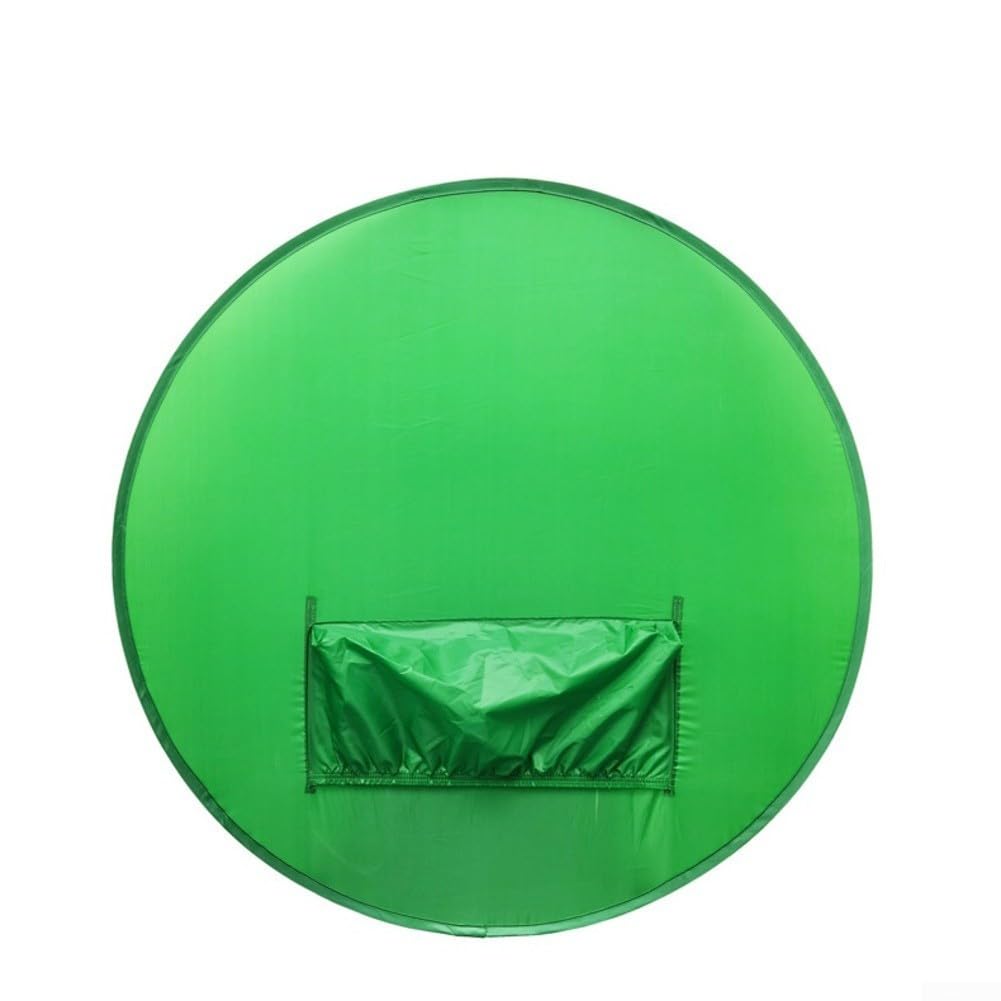 Tela verde circular portátil para fotografia Chroma Key – Fundo de poliéster resistente a rugas, dobrável e leve (75/110/142 cm de diâmetro (C)
