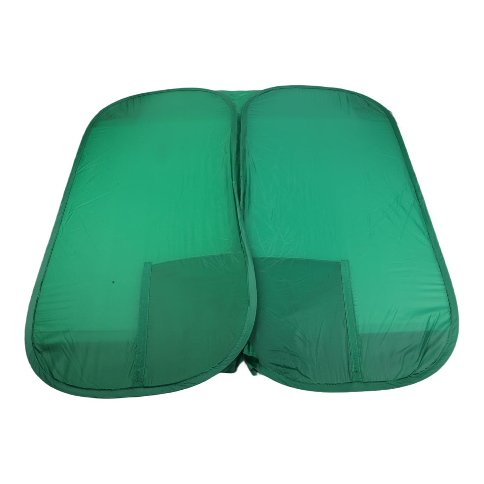 Pano de fundo de cadeira de tela verde de painel duplo, tecido de veludo dobrável portátil para entrevistas de jogos ao vivo, fundo fotográfico resistente a rugas com bolsa de transporte, 102 x 104 cm