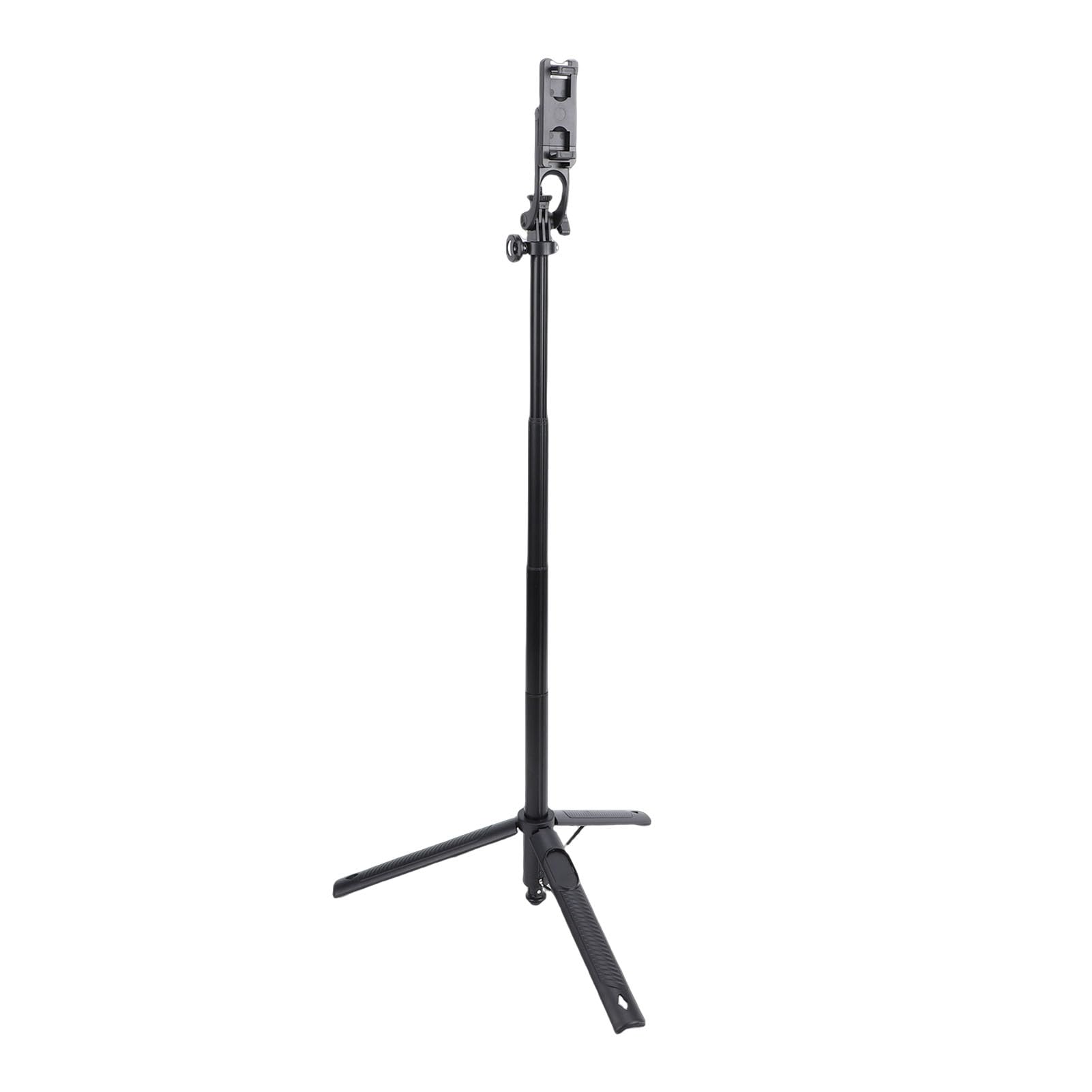 Asixxsix Tripé de Telefone Selfie Stick, tripé de Selfie Stick de Espelhamento de Tela Sem Fio, Suporte de Extensível de 5,41 Pés Com Tela de Monitor de Vlog para Vlogging
