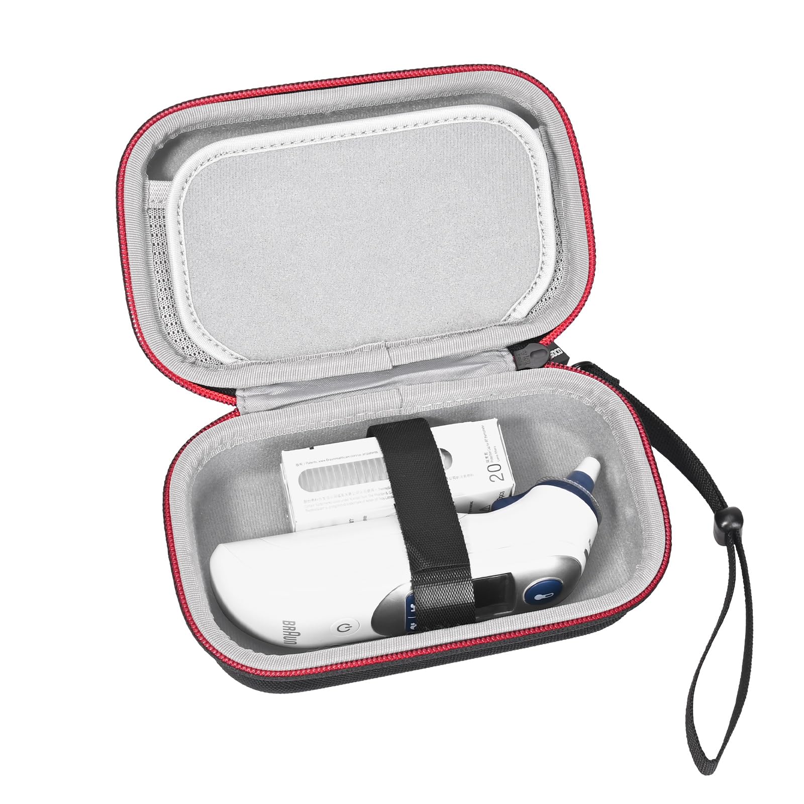 RLSOCO Estojo rígido para termômetro digital de ouvido Braun ThermoScan 7/ThermoScan 5/ThermoScan 6, Braun IRT6500/IRT6575/IRT6520/IRT6515/IRT3515/IRT3030/IRT6020 (apenas estojo)