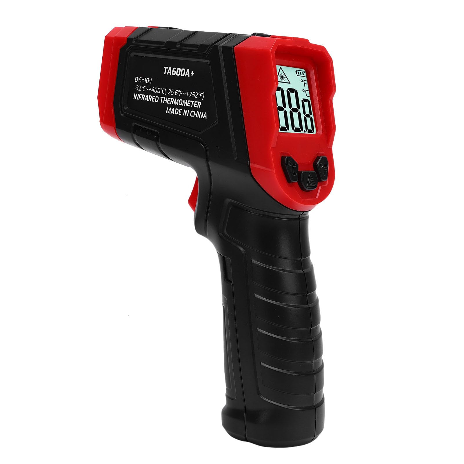 Luqeeg Termômetro Infravermelho, Medidor de Temperatura Digital Sem Contato Com Display LCD, Termômetro de Cozinha de Alta Precisão, Ideal para Cozinha, Churrasco, Carne e Freezer