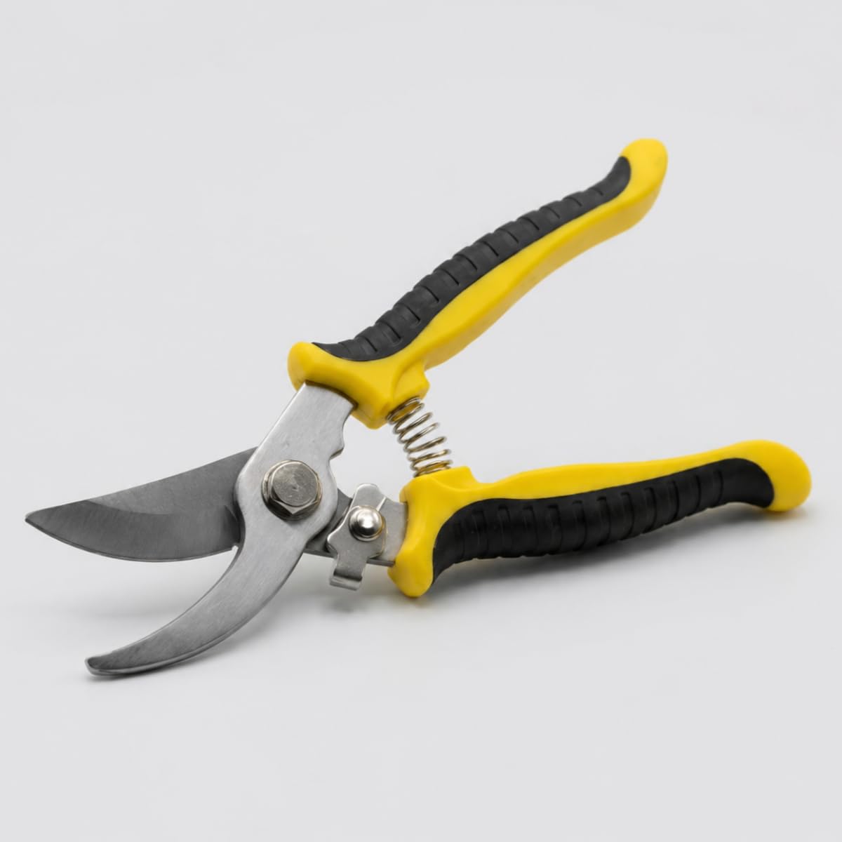 Alicate de Poda Tesoura de Poda para Plantas Alicate de Podar Plantas Profissional Tesoura de Jardinagem Aço Inox com Mola de Retorno Trava de Segurança e Corte Preciso para Galhos (1, Amarelo)
