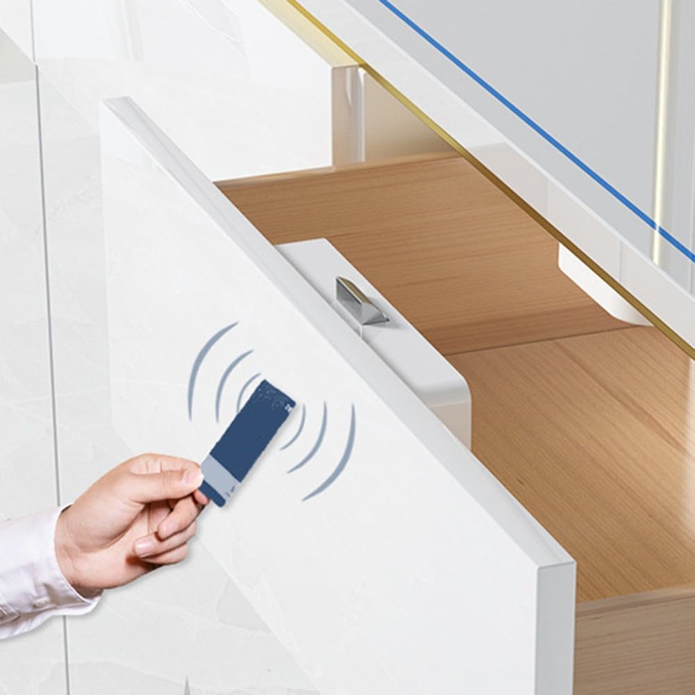Trava de armário aprox. 108 x 17 x 54 mm apresenta design de núcleo sólido adota | Material PC | Acabamento Branco | Espessado Atualizado | Nível Profissional Avançado | Baixo para Função de Proteção