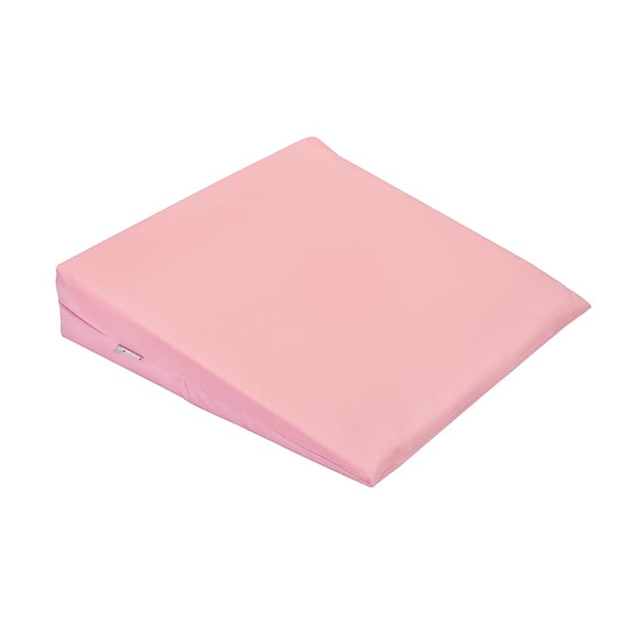 Travesseiro Rampa Antirrefluxo Bebê Minasrey | 100% Algodão | Loupiot Cores | 36x36x8cm (Rosa Seco)
