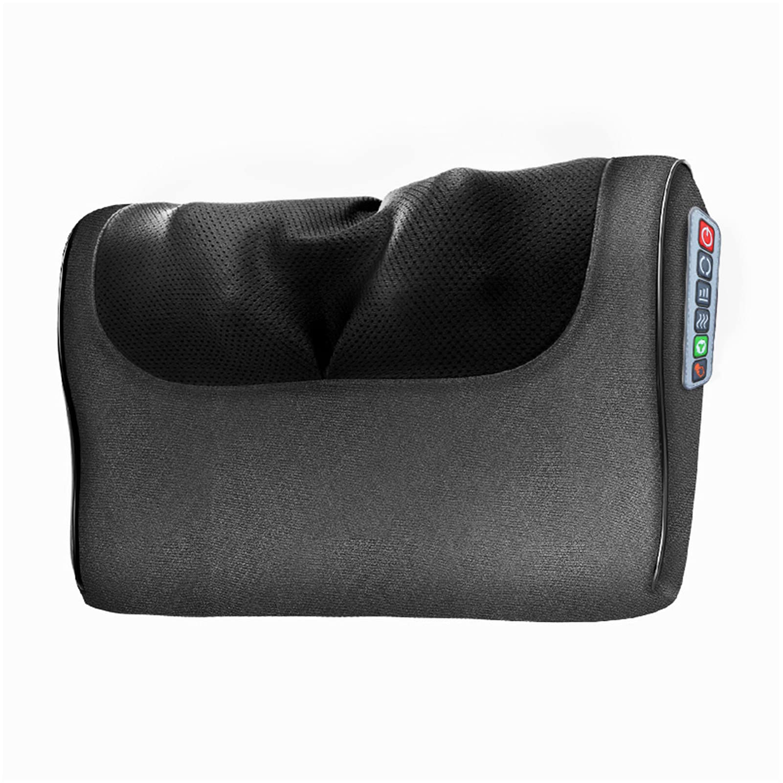 lifcasual Travesseiro elétrico de massagem para pescoço Infravermelho de aquecimento Travesseiro massageador para pescoço Ombro Costas Corpo Cervical Amassar almofada de massagem 3 níveis de força 15min Smart