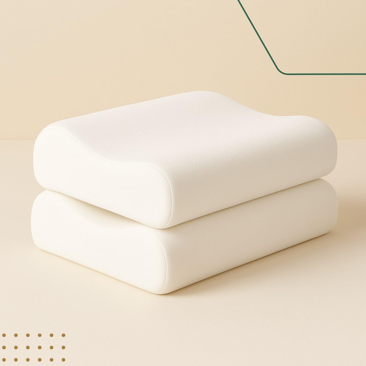 Kit 2 Travesseiro Nasa Cervical Viscoelastico Suporte Ideal Melhor Alinhamento De Pescoço E Coluna