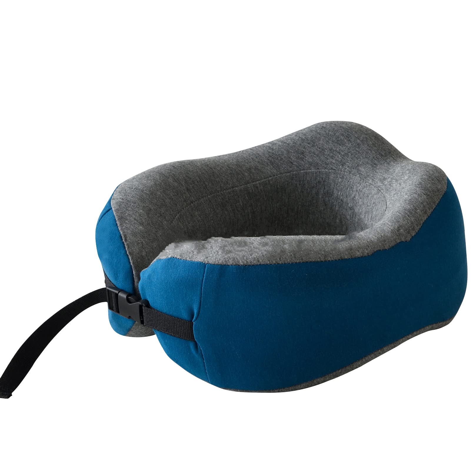 Travesseiro de Pescoço para Viagem em Forma U Espuma Memória Portátil com Fecho Apoio Lavável Macio Confortável Avião Almofada Cervical Leve