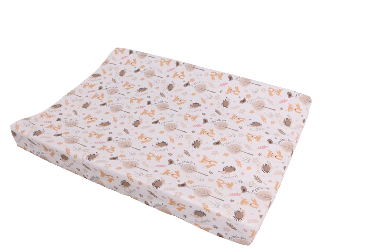 Trocador Cômoda Impermeável Bebê Menina Estampado C/Zíper FoX Rosa