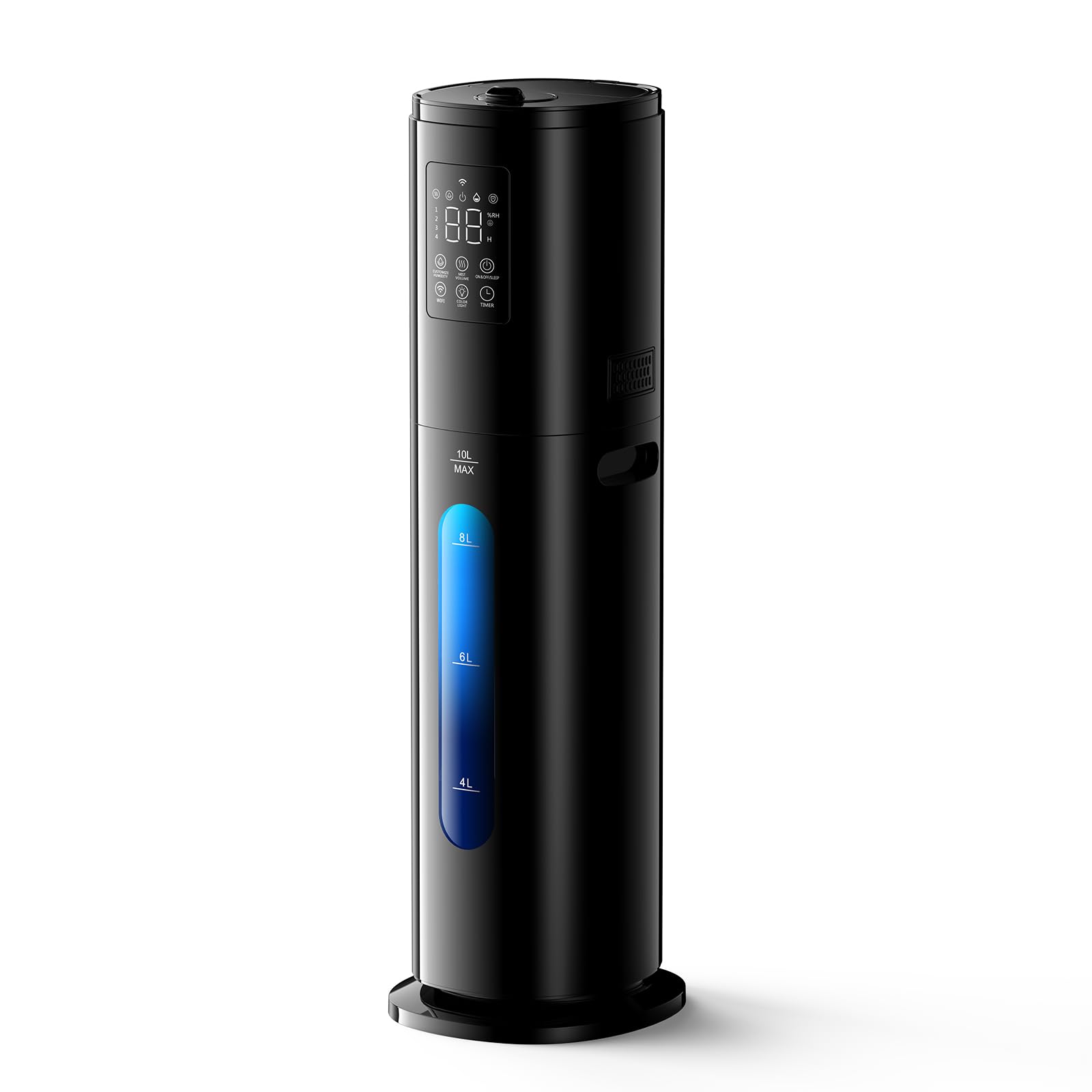 Umidificadores com umidificador grande de 10 L para ambientes internos | Aplicativo inteligente e controle remoto, temporizador 24H, 4 níveis de névoa, luz noturna, difusor de óleo essencial