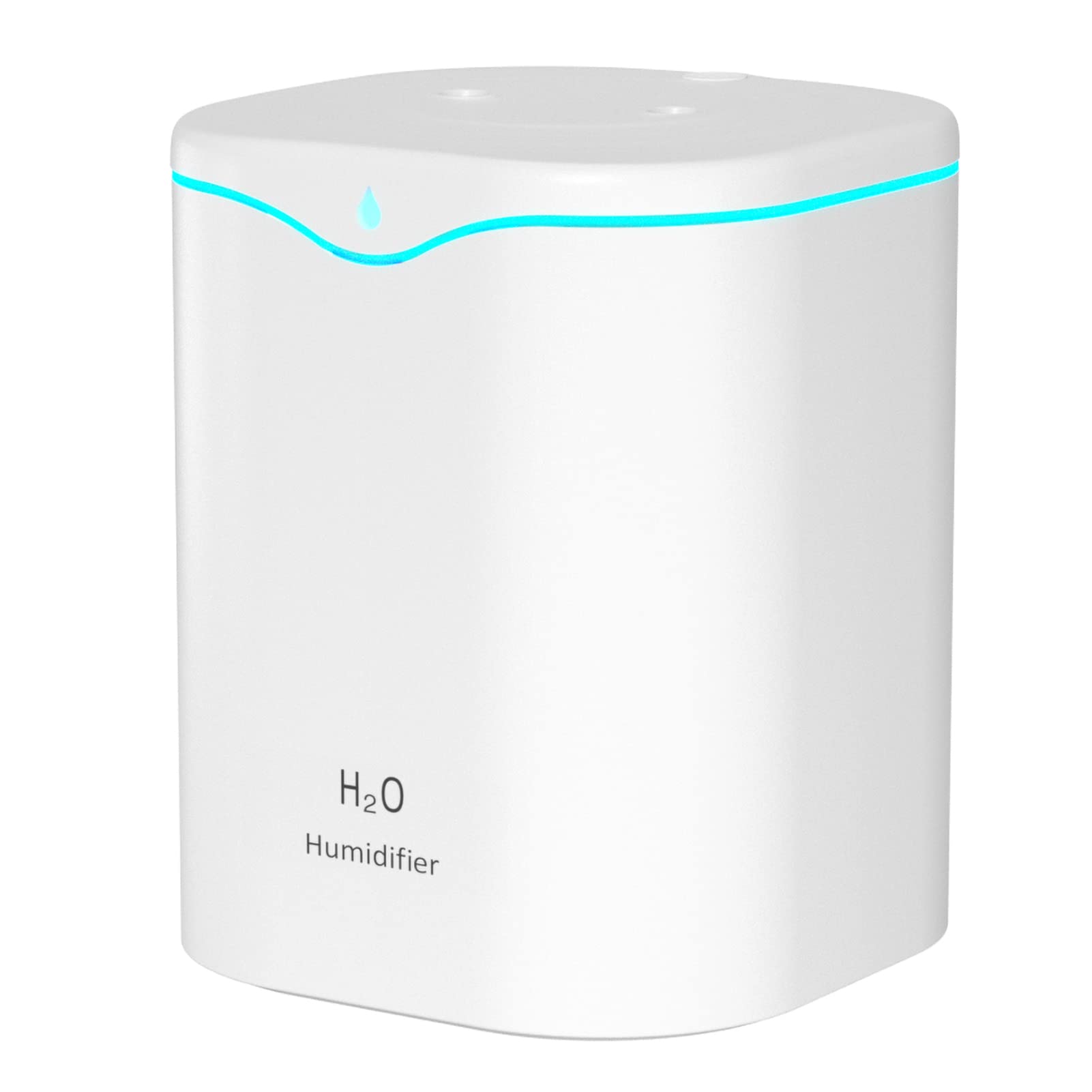 Umidificador de Bico 2L com Luz LED Neblina Fria Desligamento Automático Baixo Ruído Portátil para Mesa Quarto Casa Bebê Escritório