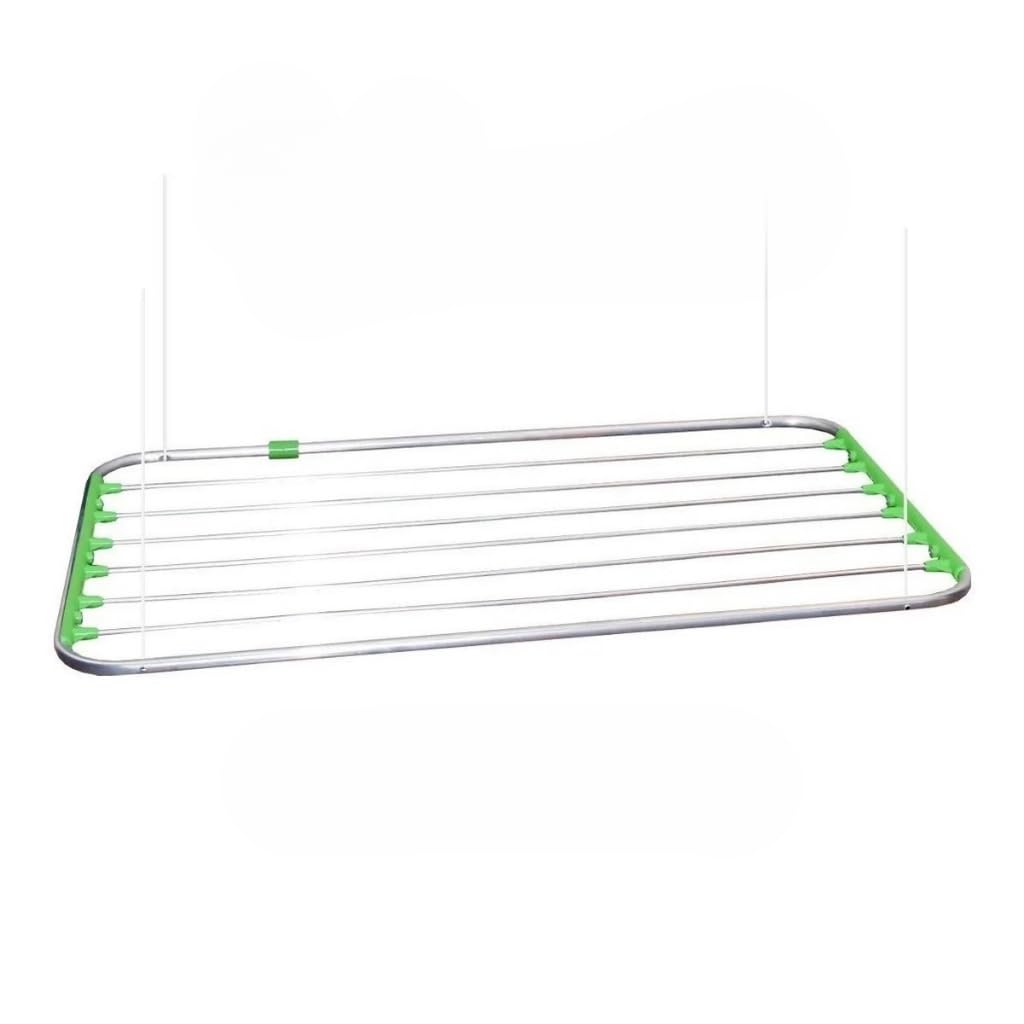 Varal de Teto 100% Alumínio Vários Tamanhos C/Kit Completo Para Instalação(120CM)