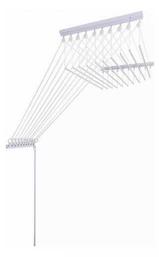 Varal de Teto 6 varetas (150 cm comprimento)