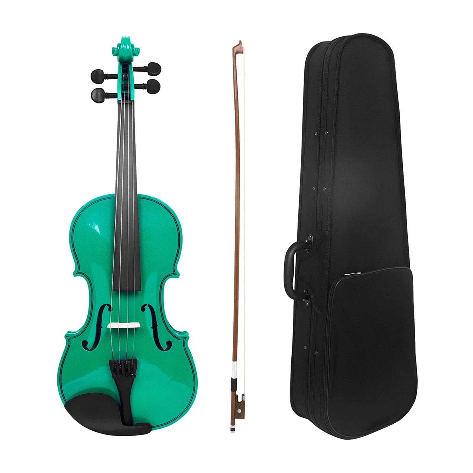 Kit de Violino 4/4, E Profissional, em Madeira Maciça, para Amantes Do Violino, Iniciantes E Adolescentes.