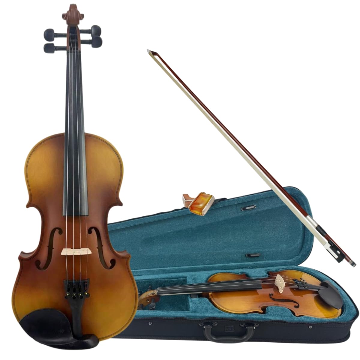 Violino 4/4 Bravo Vs44 Estudante Iniciante Com Estojo (Vintage Satin)