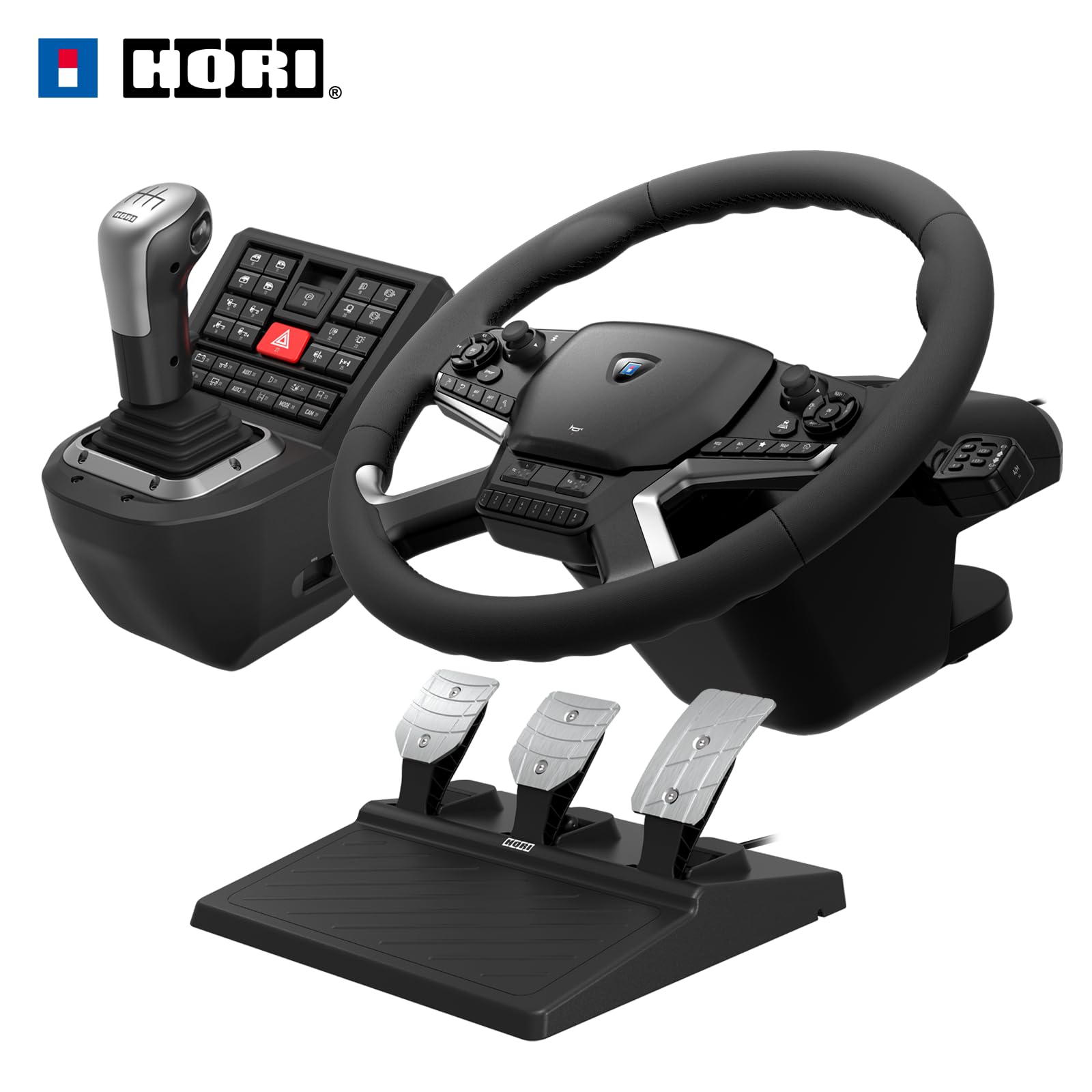Controle Volante Hori com Force feedback para Jogos de Caminhão Compativel com windows 10 e 11