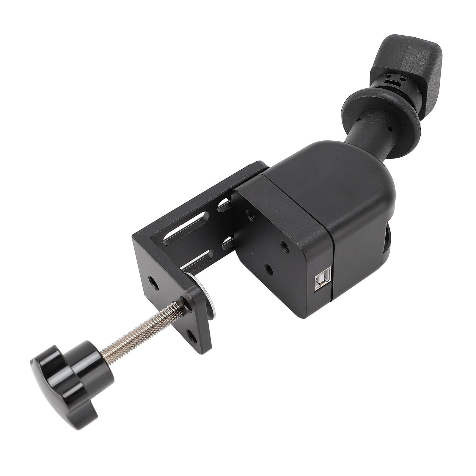 Naroote Freio de Mão USB para PC para Jogos de Corrida SIM, Freio de Mão de Desempenho Analógico Autêntico para G27 G29 G923 G920, Aço Inoxidável Preto, Suporte Incluído