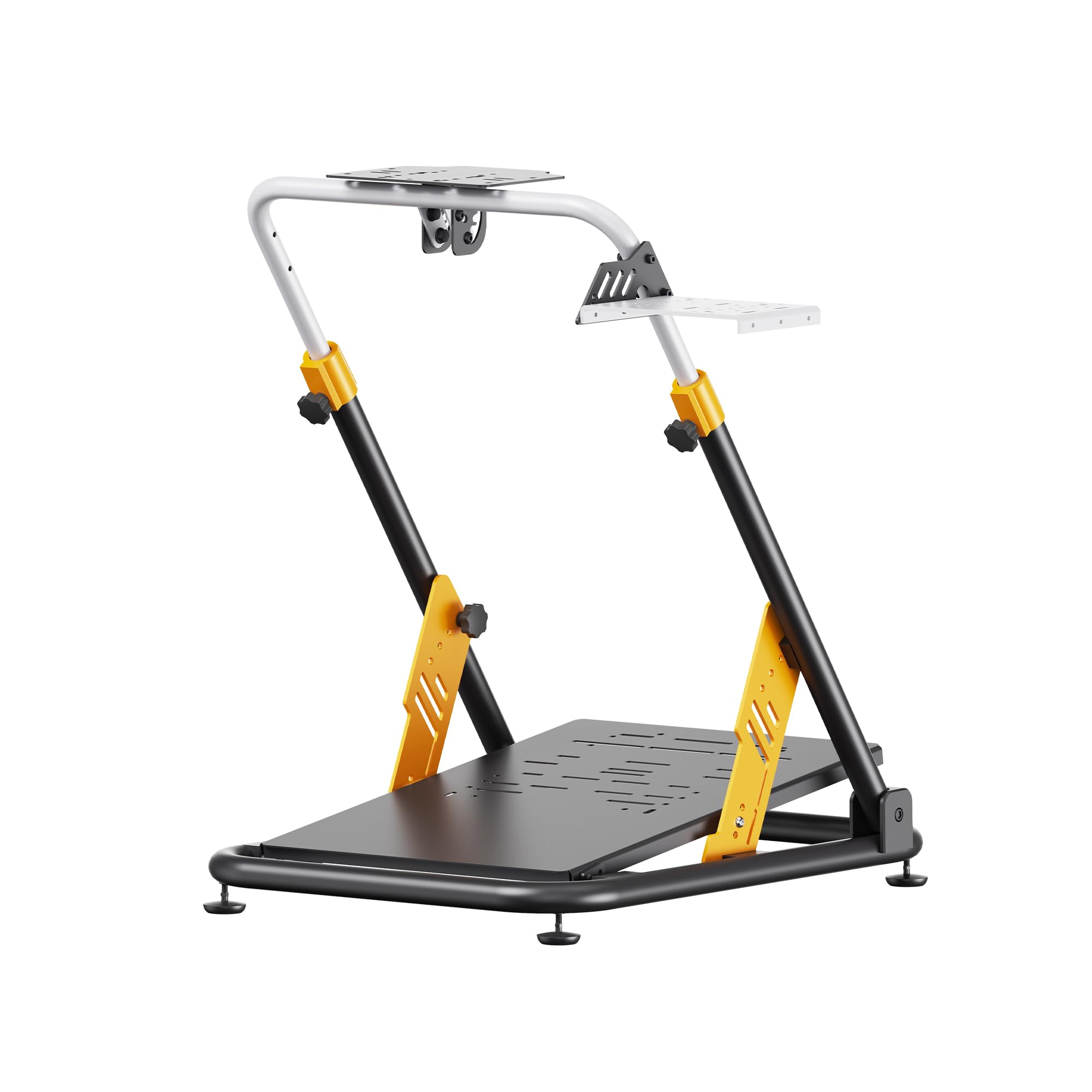 PXN Suporte de volante dobrável A11 para serviço pesado | Estrutura de aço carbono, altura e ângulo ajustáveis, para V99, V10, VD4, VD6, G29, G920, G923, R3, R5 e mais