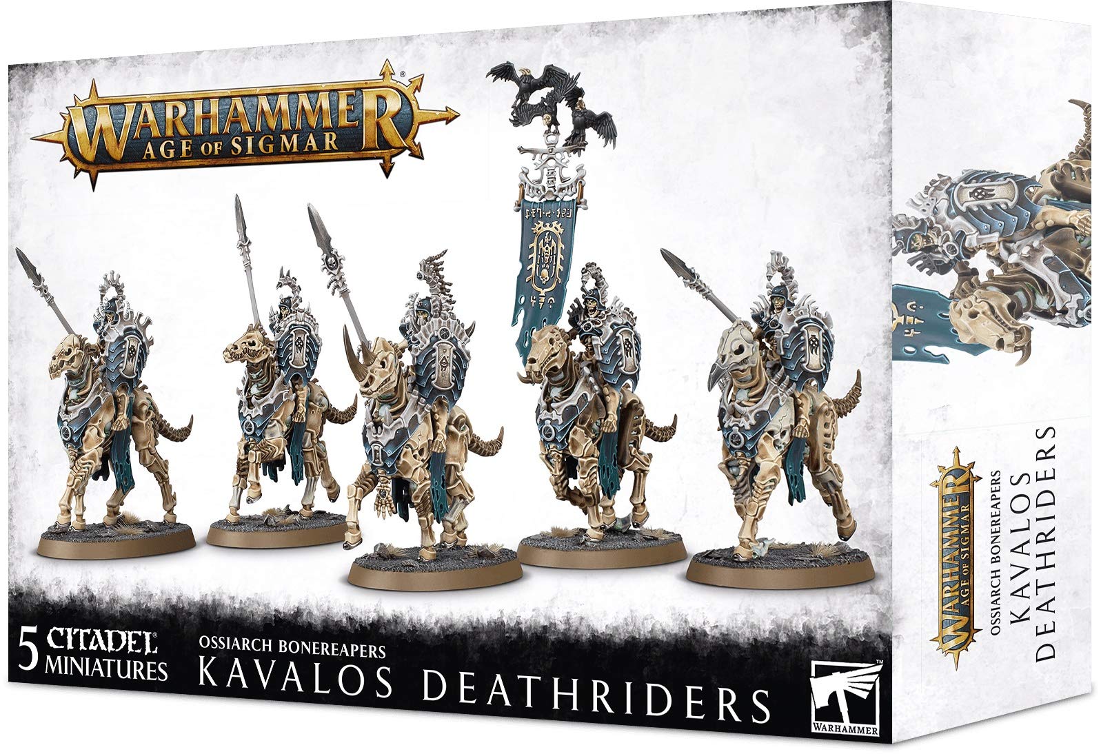 Games Workshop Warhammer AoS - Ossiarch Bonereapers Kavalos Deathriders, 94-27