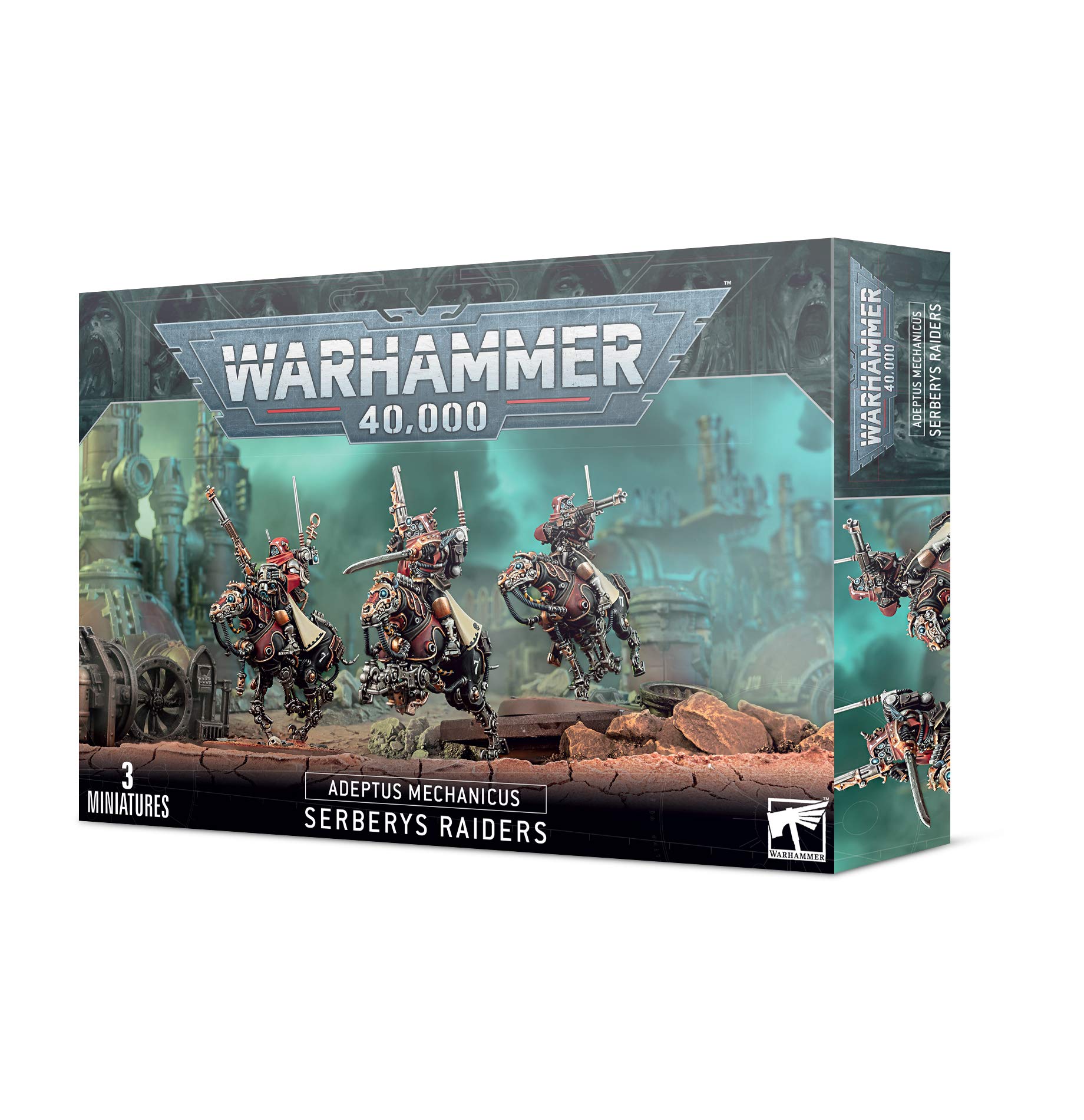 Games Workshop Adeptus Mechanicus Serberys Raiders Warhammer 40.000 - Jogo de Miniaturas - 3 Unidades - Plástico - Adulto - Ficção Científica
