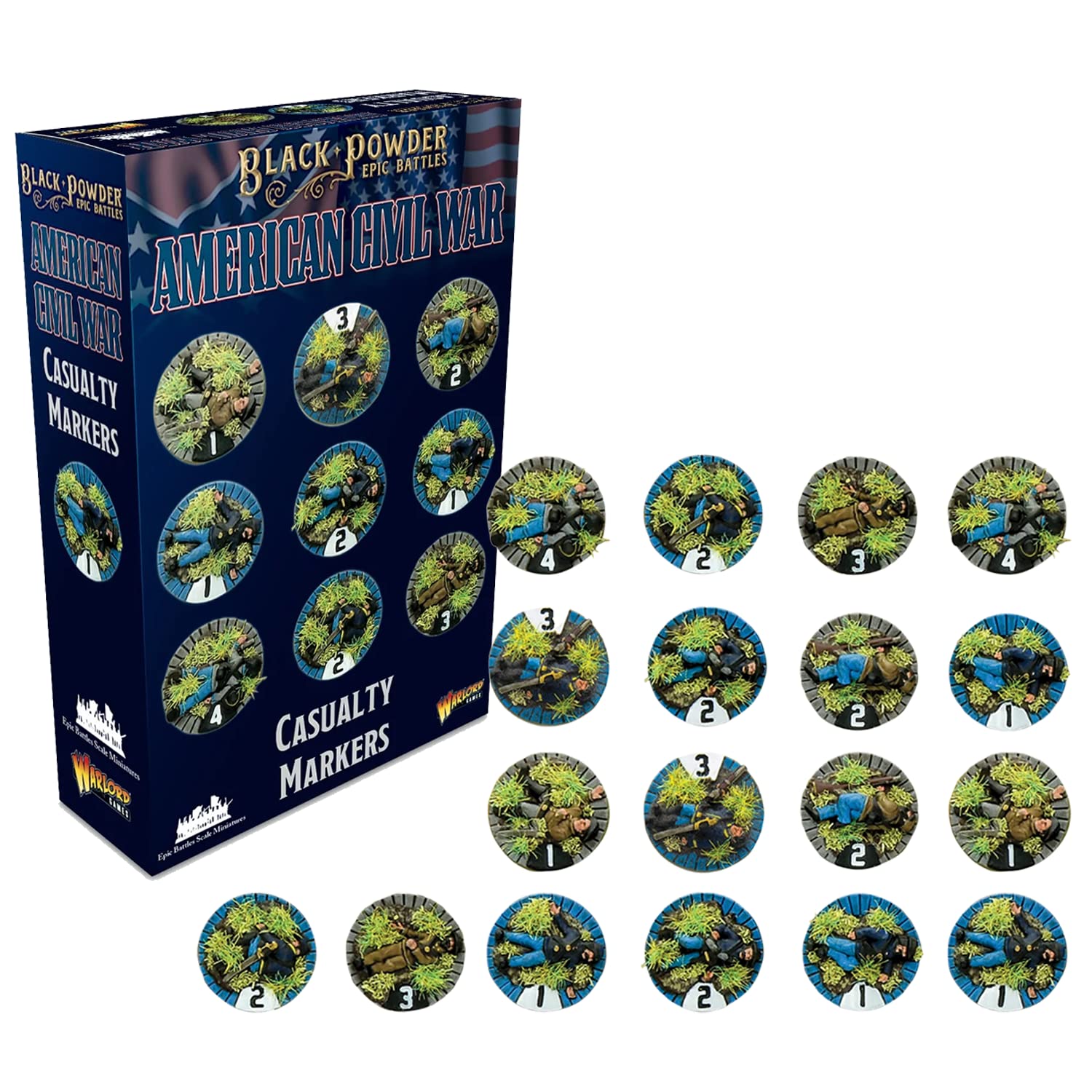 Wargames Delivered Waterloo - Black Powder 2nd Edition 28mm Miniatures Starter Set -122 Infantry, 12 Cavalry, 1 War Machine, 4 Crew Model Kit, and Digital Bundle