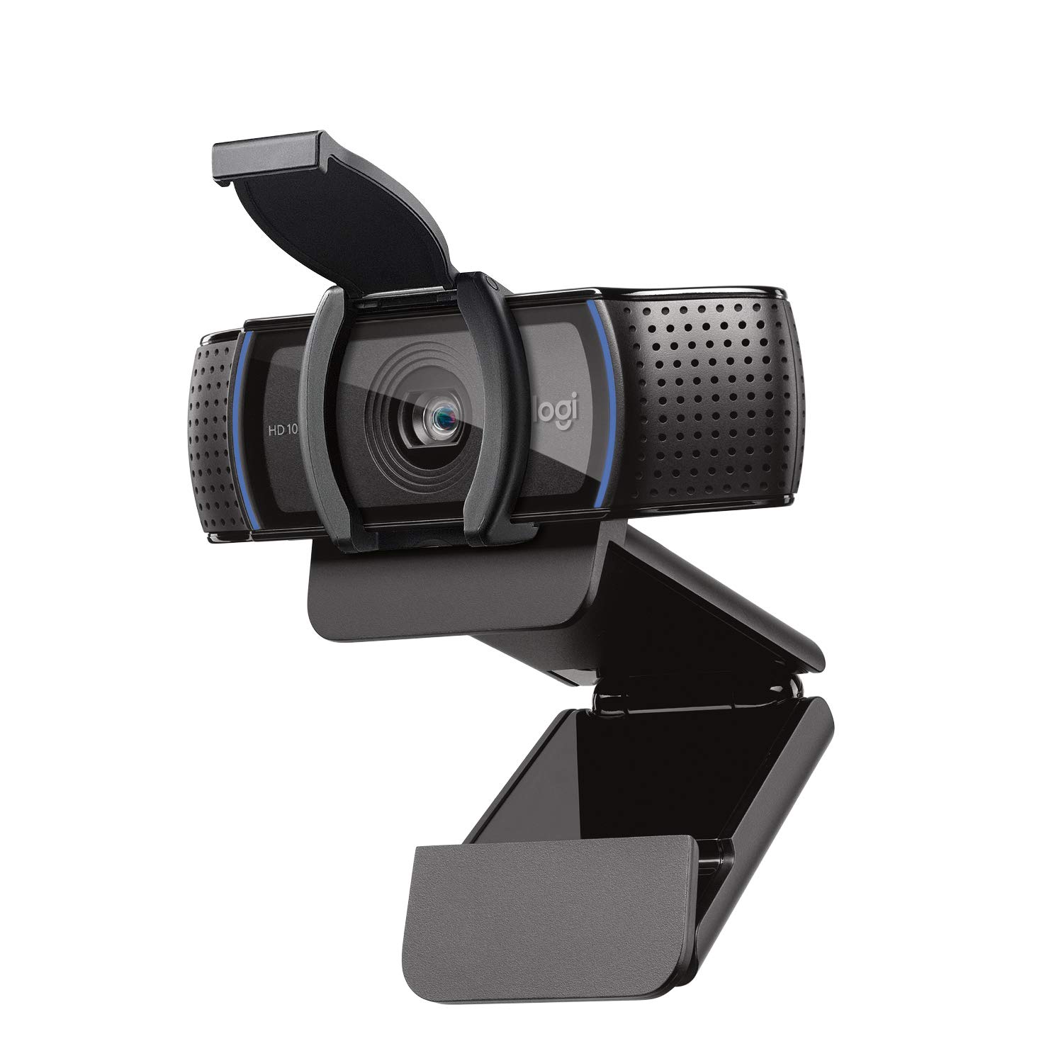 Webcam Full HD Logitech C920s 1080p/30fps com Microfone Embutido e Tampa de Privacidade para Zoom/Teams/Meet ou até Criação de conteúdo - Preto | Chamada de vídeo 30fps, áudio estéreo claro, correção de luz, funciona com Skype, Zoom, FaceTime, Hangouts, PC, Mac, laptop
