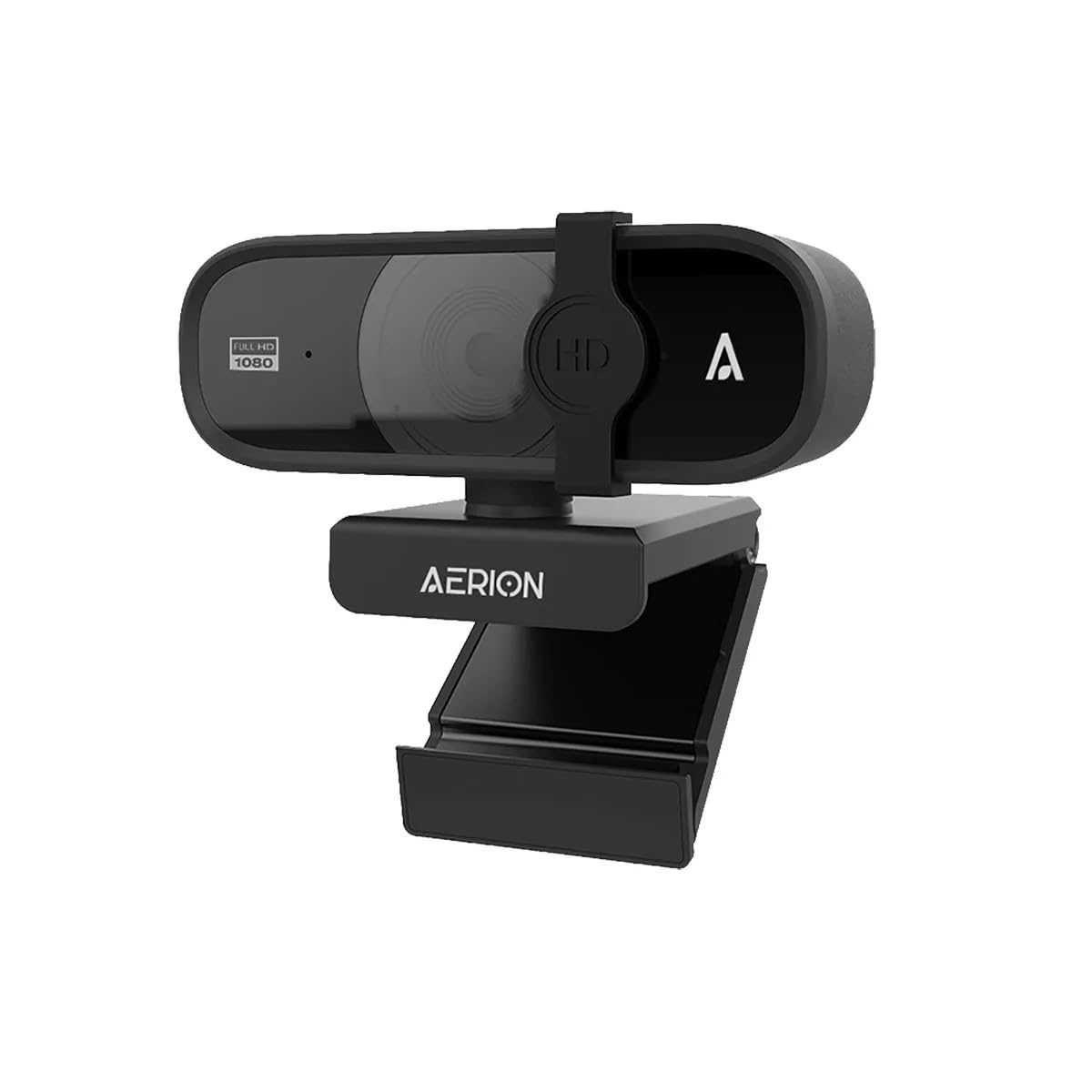 Aerion Webcam Full HD 1080p 60FPS VISUS 100 – Sensor IMX1680, Lente Totalmente vidro 4G, Microfone Duplo com Cancelamento de Ruído, Foco Automático, Tampa de Privacidade, para Home Office e Streaming